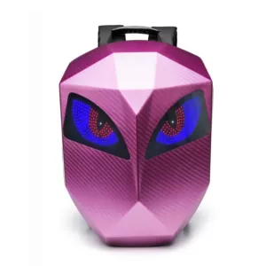 Motosiklet dəbilqəsi kürək çantası, LED işıqlı, PC materialı, genişlənən