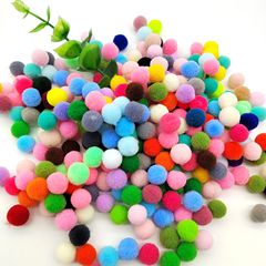 高彈毛球彩色混裝馬卡龍色手工diy服飾掛件毛球球毛絨球批發