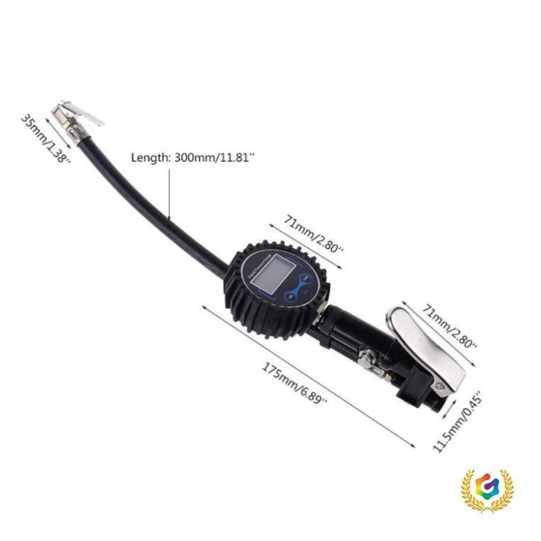 ✅轮胎数显胎压枪高精度充气表充气枪胎压计胎压表跨境车胎