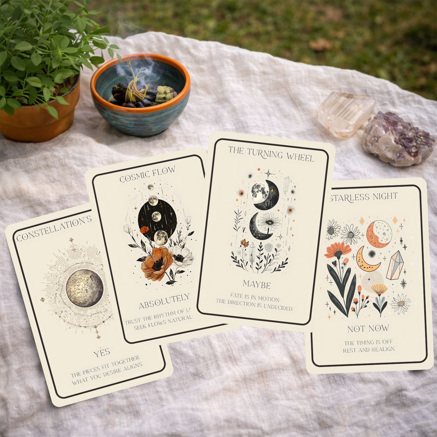 Bestseller: Cross-Border Dark Fantasy English Tarot Cards For Beginners, Celestial Oracle_voghion.com