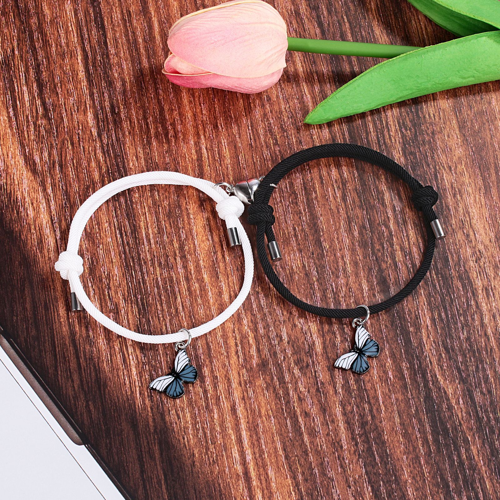 Cartoon Style Insect Alloy Inlay Couple Bracelets display picture 12