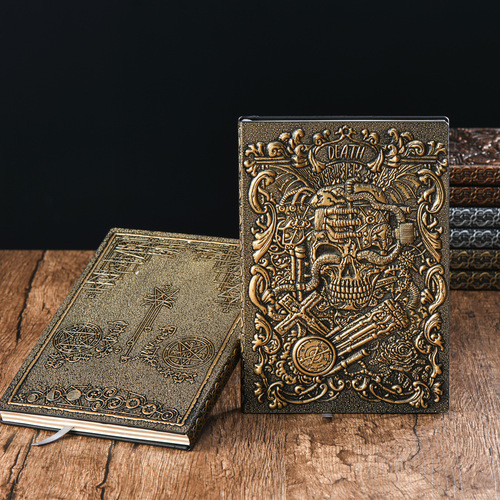 Direct supply from manufacturer European style retro Tarot Death Note hardcover embossed diary notebook