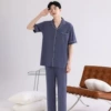 [Short-sleeved trousers] Men's dark blue
