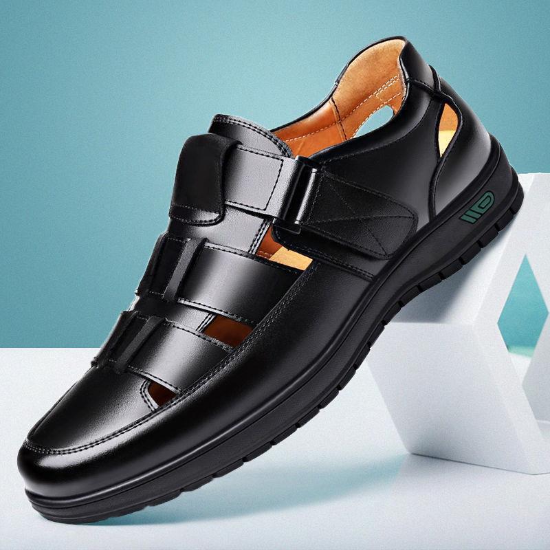 Special Clearance Casual Shoes, Lightweight Hollow-Out Men's Casual Leather Shoes, 2024 Summer Breathable Soft-Soled Casual Men's Leather Shoes