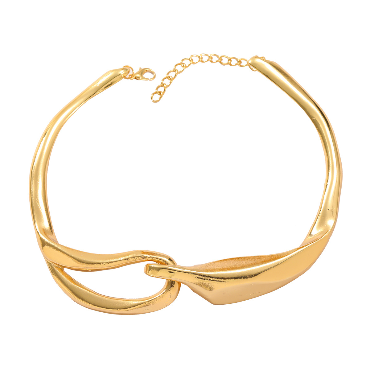 Verano nuevo collar de aleación collar de hip hop europeo y americano tendencia femenina transfronteriza exagerada sentido del metal accesorios collar