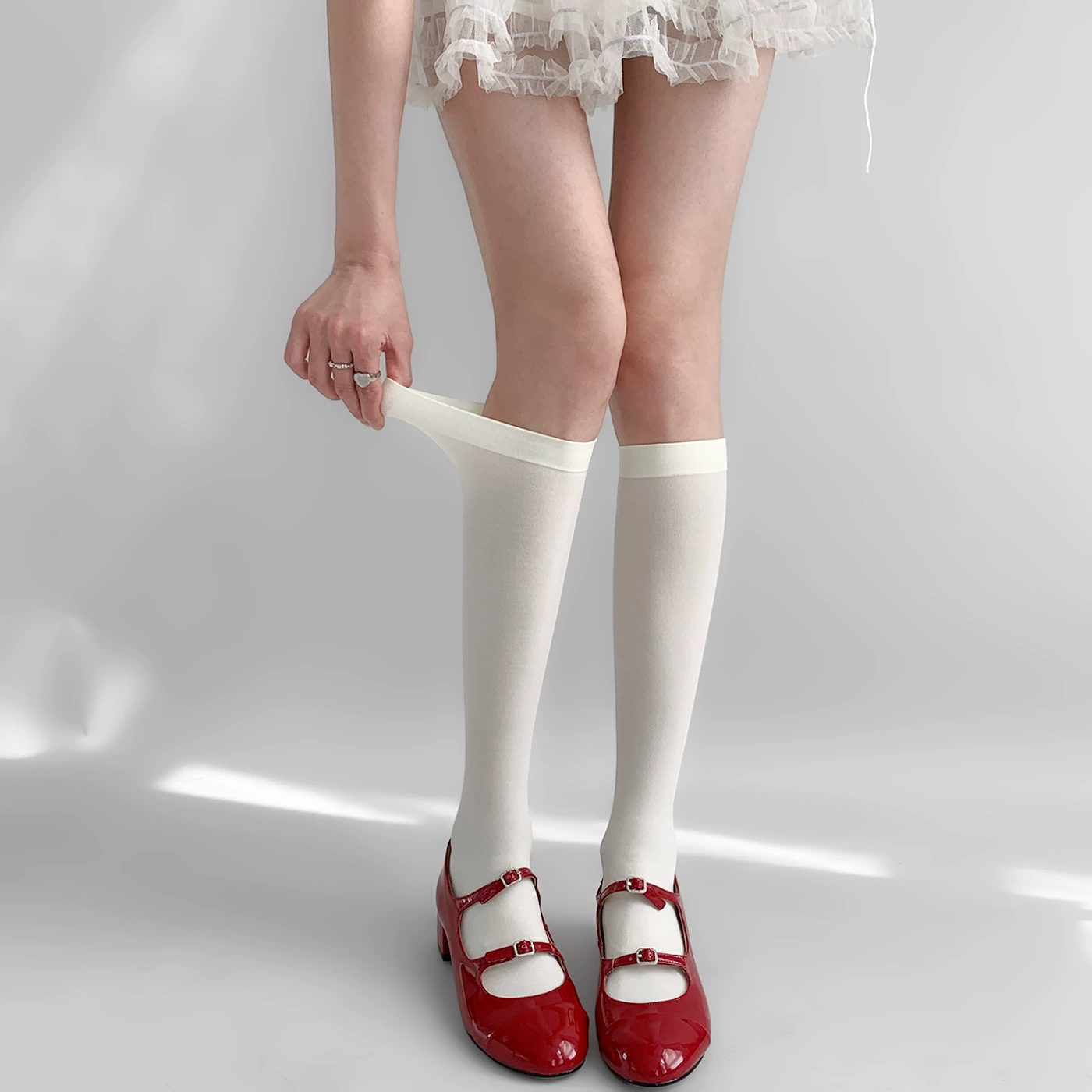 Новые 2024 бархатные носки для ног женские летние тонкие молочные белые чулки прозрачные полуцветные носки