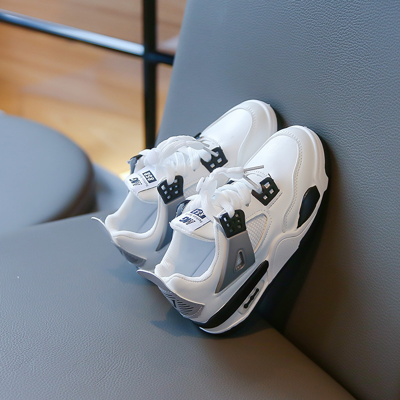 Sport 2023 Herbst Neue Koreanische Ausgabe kinder Laufschuhe Leder Modische Mittlere und Große Jungen_voghion.com