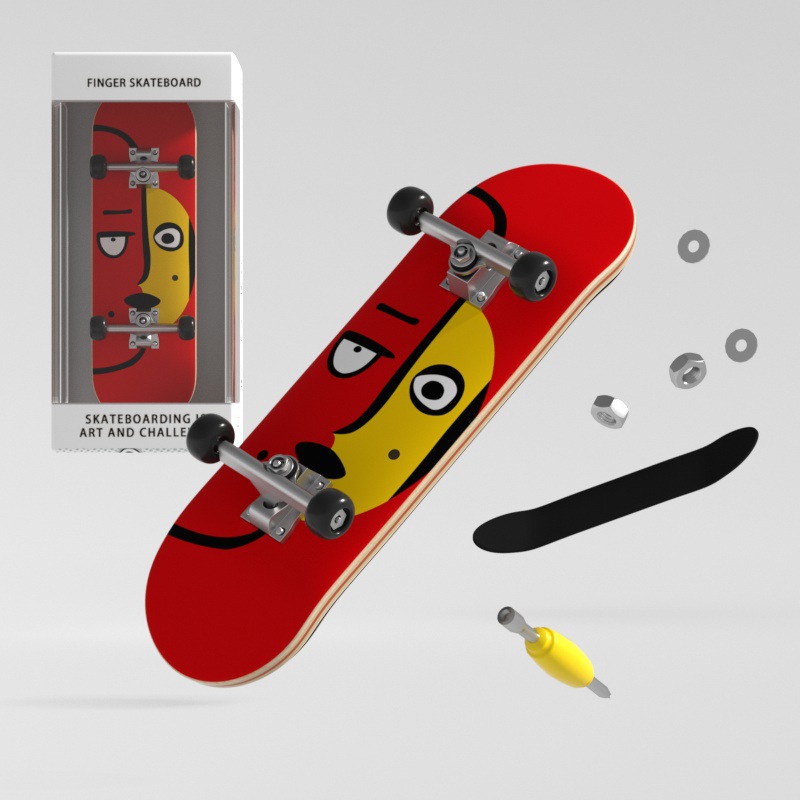 핑거스케이트보드(붉은얼굴) 무게 0.04KG