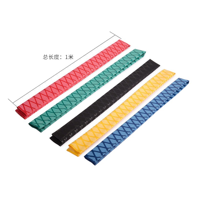 Caña de pescar Tubo Termocontraíble caña de pescar cubierta de la manija absorbente de sudor antideslizante anti-electricidad cubierta de aislamiento agarre cubierta de cinta de silicona cinta de bobinado