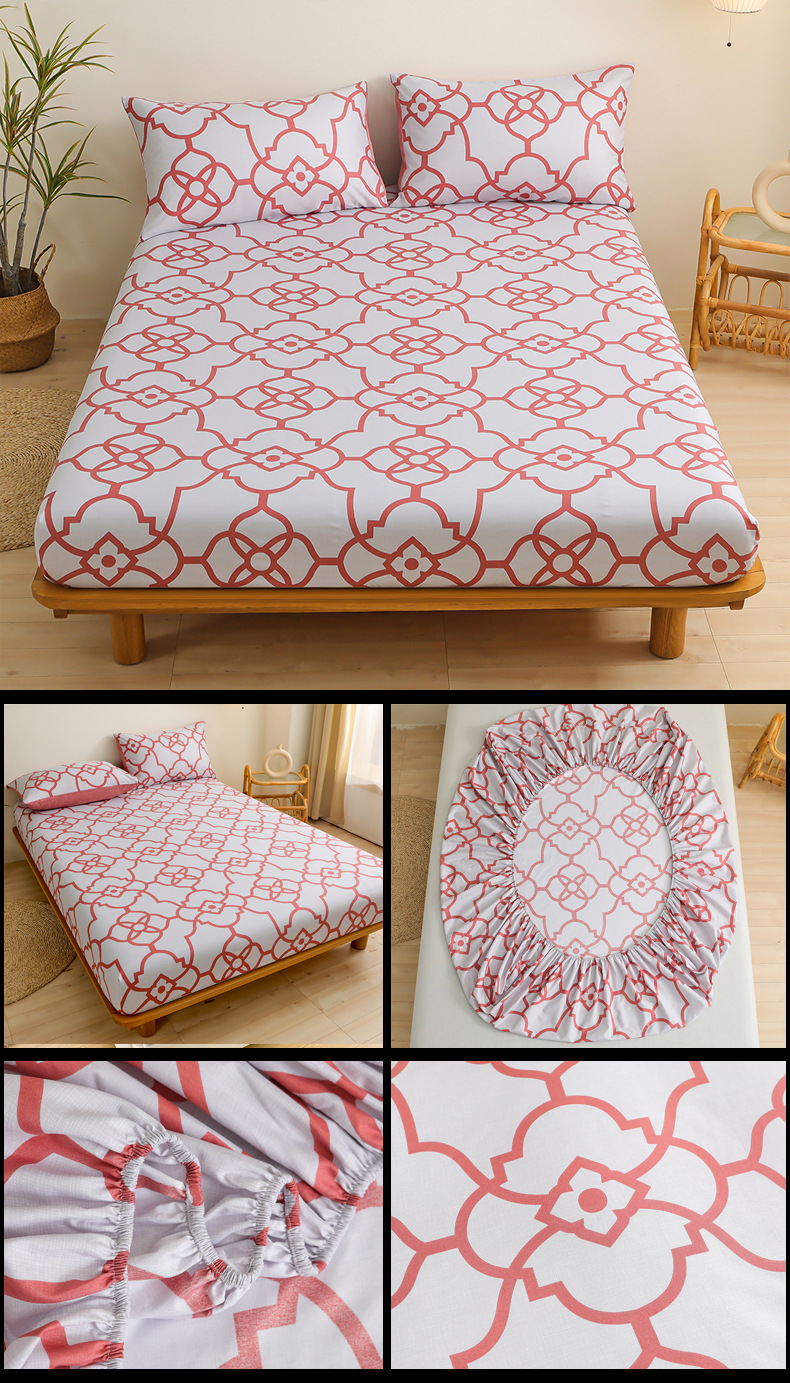 2024 párnahuzat, ágynemű kellékek, nyomtatott, illeszkedő lepedőkészlet, négy darab_voghion.com