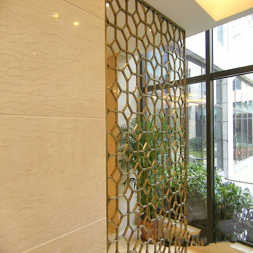 Wholesale Stainless Steel Screen from Manufacturer, Metal Fashion Home Decor KTV Hotel Partition Screen, Entrance Hallway Screen
