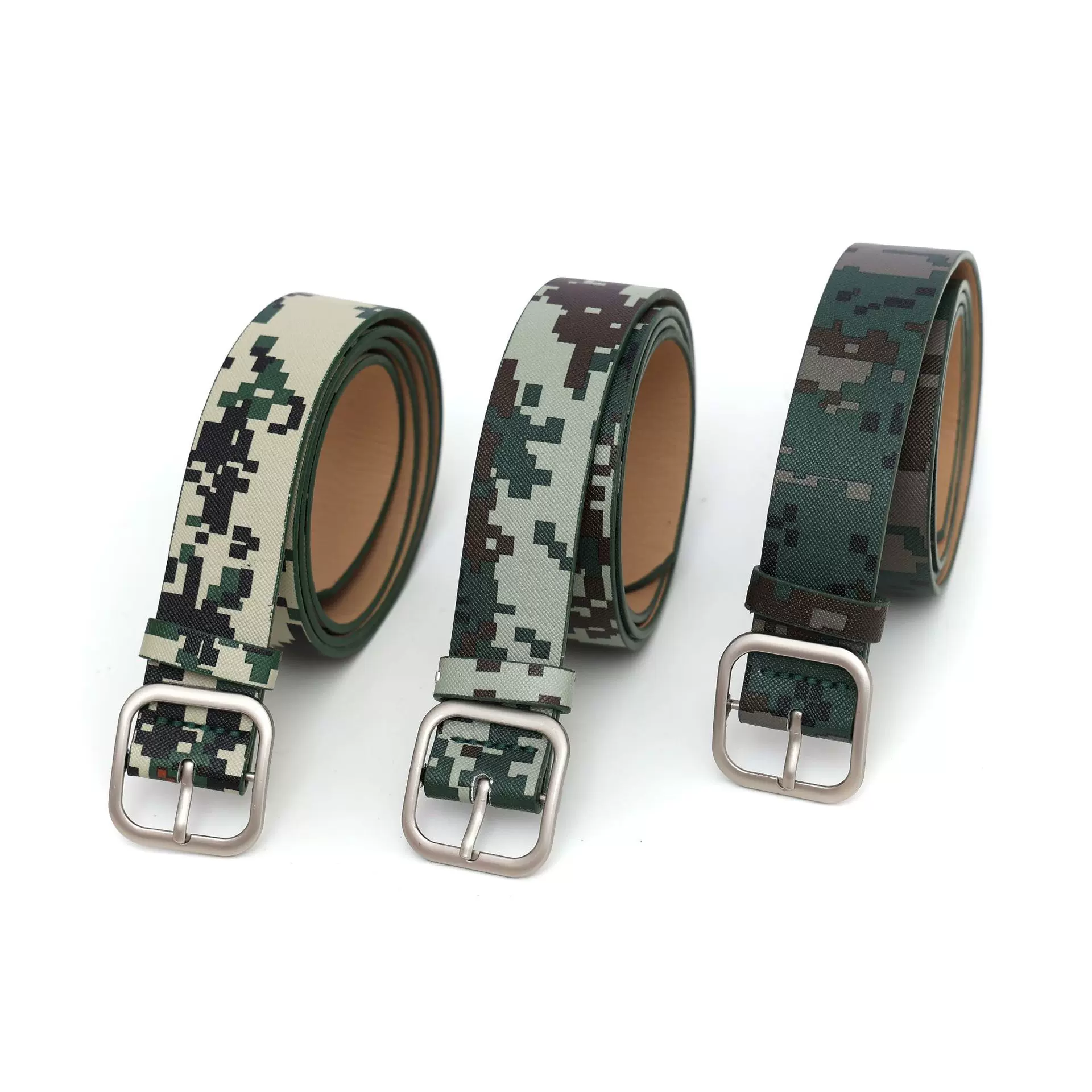 迷彩军训腰带女青少年中学小学生皮带男生大学生高中裤带2025新款