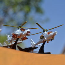 4D免膠拼裝軍事模型航空殲11戰斗機擺件武直飛豹金雕預警飛機玩具