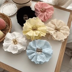 フランス式の怠惰な風の4階のレースの花のヘアピンの女性の大きいサイズの皿はサメを出して後頭部の旺盛な髪の毛を挟みます。