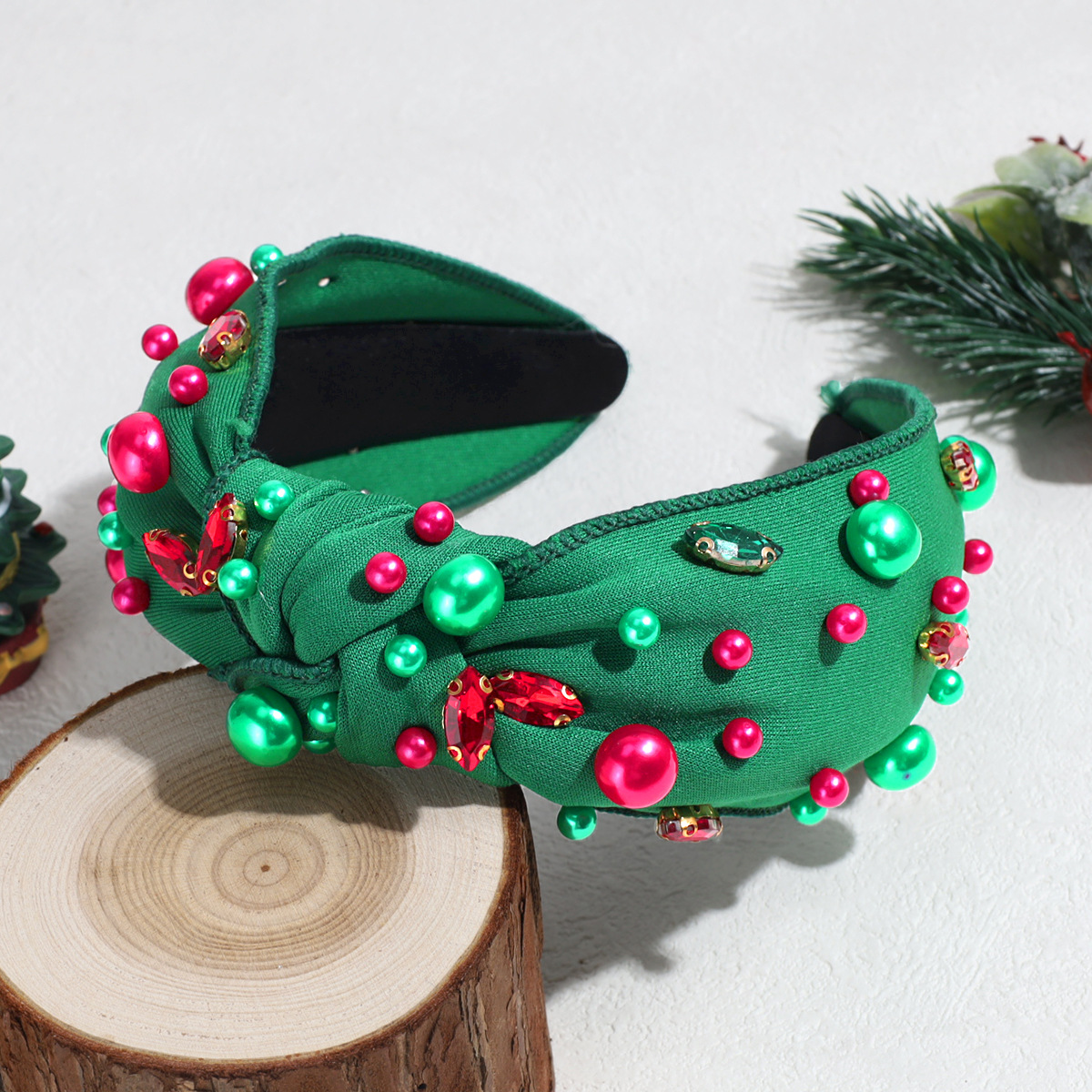 141g Weight Hair Band Hair Accessories Type 1 Piece Quantity Daily Occasion Christmas Festival Santa Claus Pattern Women's Gender Flakes Design Vacation, Simple Style Style Christmas Vacation Simple Style Women's Santa Claus Flakes Hair Band 10