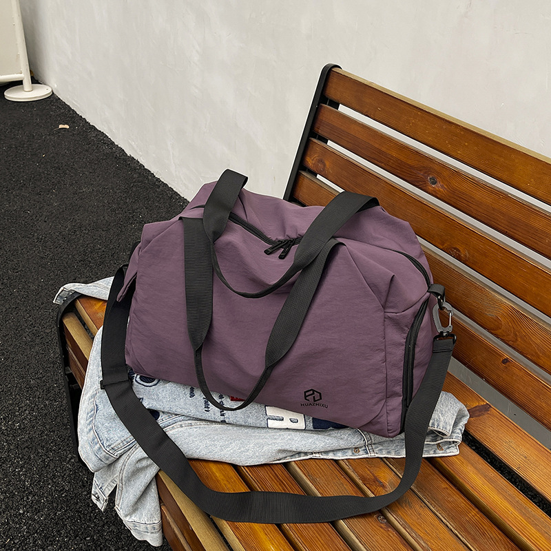 Cross-Border Wholesale Sports Fitness Bag Large Capacity Short-Distance Travel Bag Women's Lightweight Business Trip Portable Luggage Bag Shoulder Bag