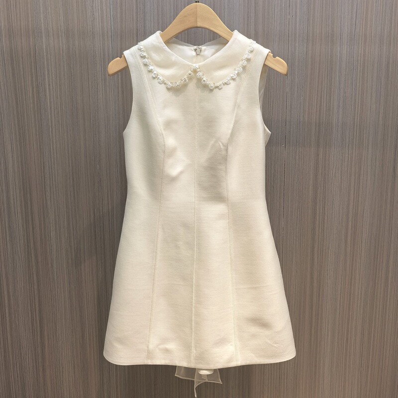 In Stock Shenzhen Nanyou 2026 New Style Doll Collar Sleeveless Dress for Women with Lace Splicing and Bow Tie Waist Cinching In Stock Shenzhen Nanyou 2026 New Style Doll Collar Sleeveless Dress for Women with Lace Splicing and Bow Tie Waist Cinching