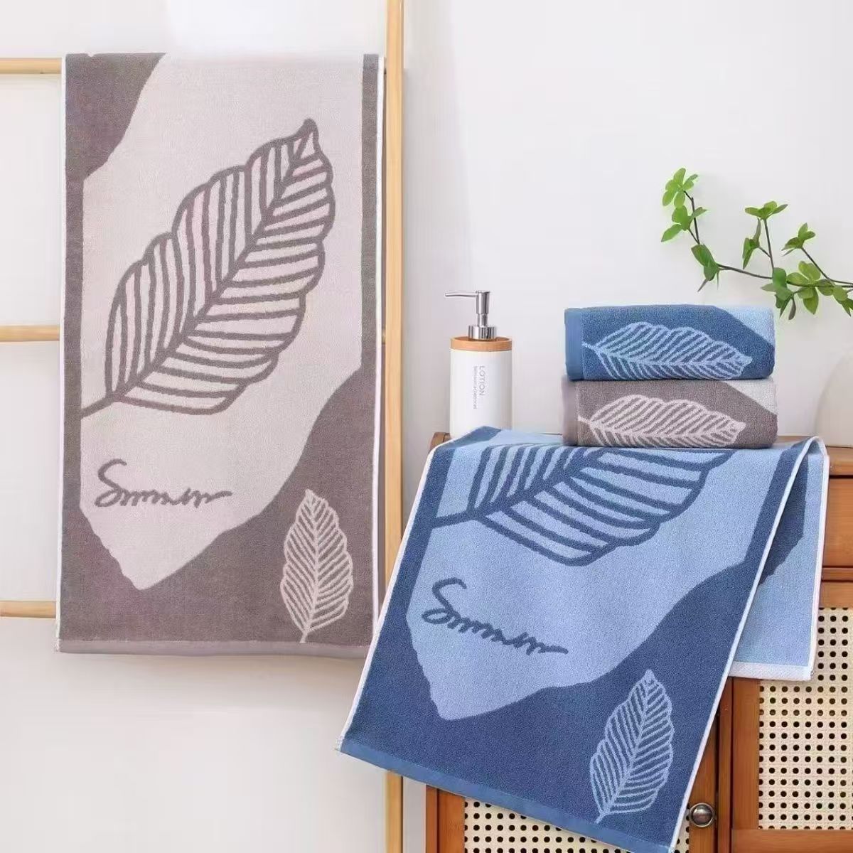 Pure Cotton Adult Household Face Towel, High-end, Fully Absorbent, Thickened Washcloth, Individually Packaged,_voghion.com