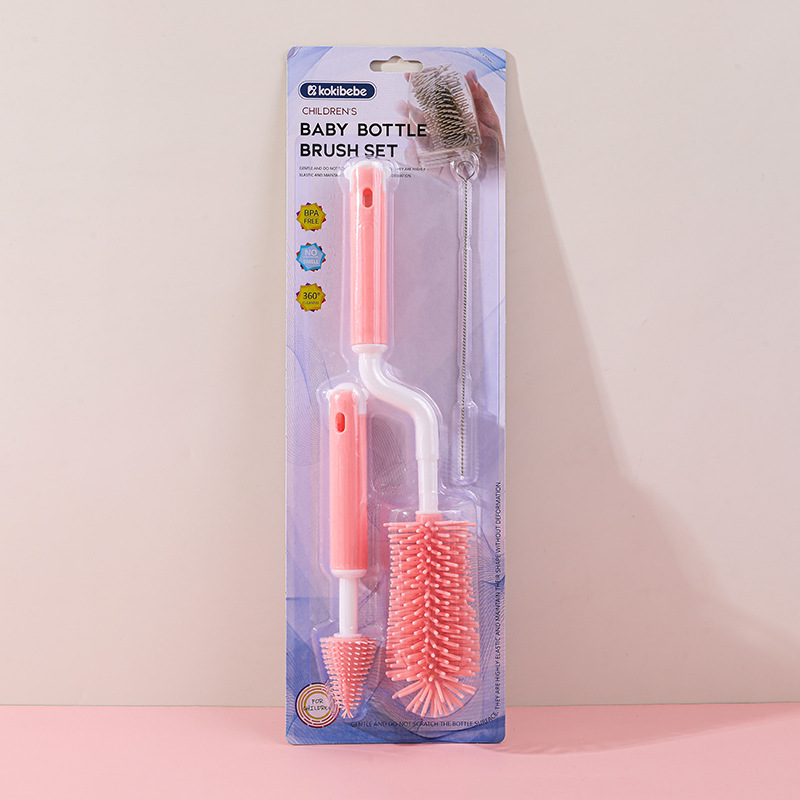 Cepillo de Limpieza para Biberón Set de 3 Piezas de Silicona, para Biberones y Chupetes image 6