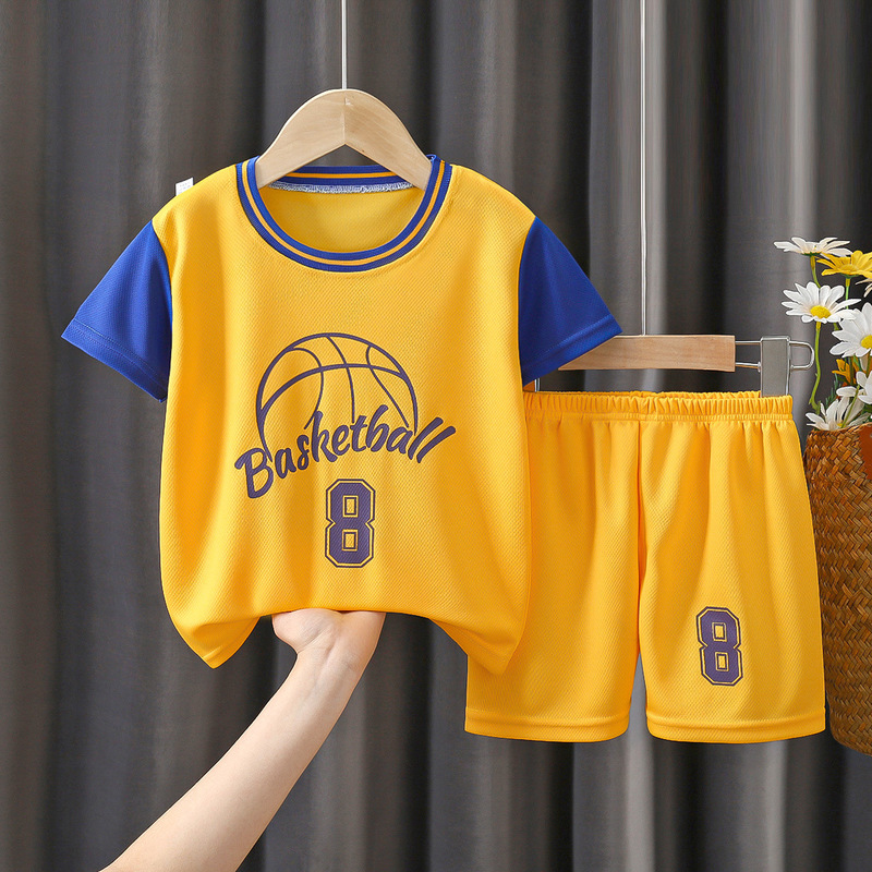 Children's Basketball Suit Sports Quick-drying Clothes Men's Treasure Sports Suit Women's Treasure Vest Middle and Big Children's Basketball Suit Kindergarten Children's Basketball Suit Sports Quick-drying Clothes Men's Treasure Sports Suit Women's Treasure Vest Middle and Big Children's Basketball Suit Kindergarten