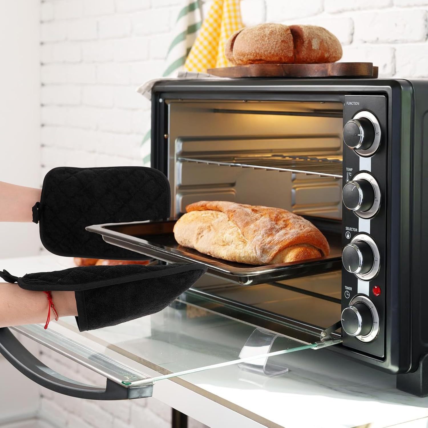 Guantes para horno interstibles, almohadilla de aislamiento térmico tipo bolsillo, almohadilla para mesa, guantes para horno microondas, almohadilla de aislamiento térmico al por mayor