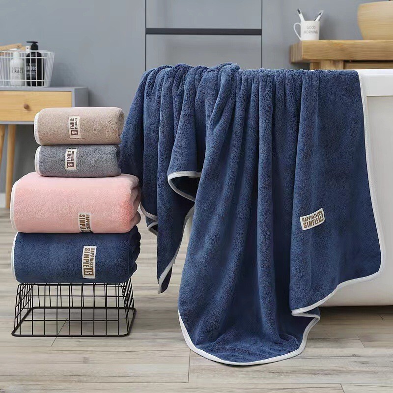 Coral Velvet Simple Towel Bath Towel Business Suit Thickened Adult Absorbent Towel Lint-Free Household Student Bath Towel Coral Velvet Simple Towel Bath Towel Business Suit Thickened Adult Absorbent Towel Lint-Free Household Student Bath Towel