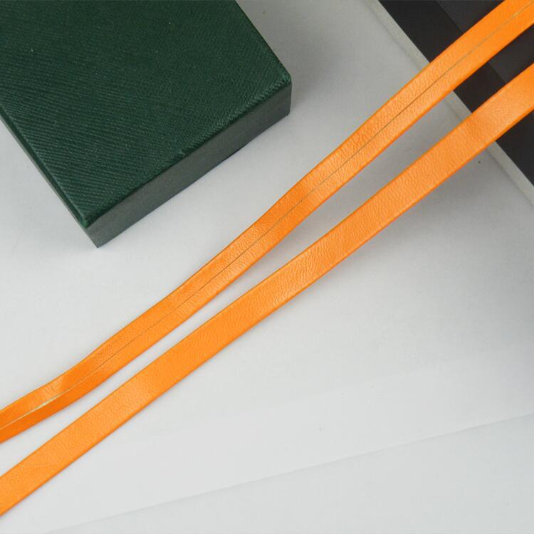 1 cm de color pu prensado banda de borde accesorios de prenda de vestir banda de borde textil decoración de cuero accesorios cuerda