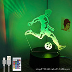 2024跨境电商专供3D亚克力爱心夜灯LED灯卧室装饰氛围灯礼物爆款