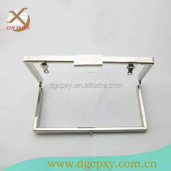 供应方头手袋五金铰 ， 直角铰，  银色五金夹