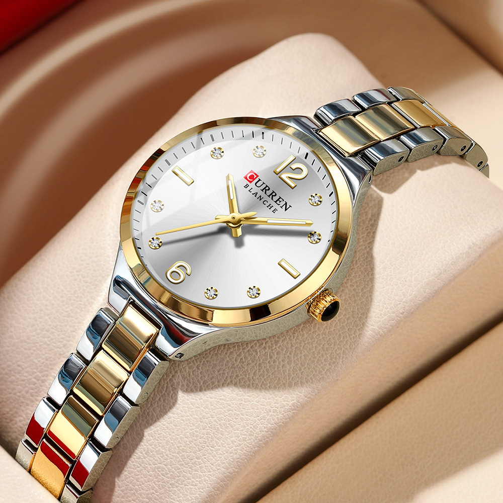 Curren/Karien 9105 Reloj de mujer Reloj de mujer de moda Reloj de cinturón de acero casual Reloj de comercio exterior transfronterizo