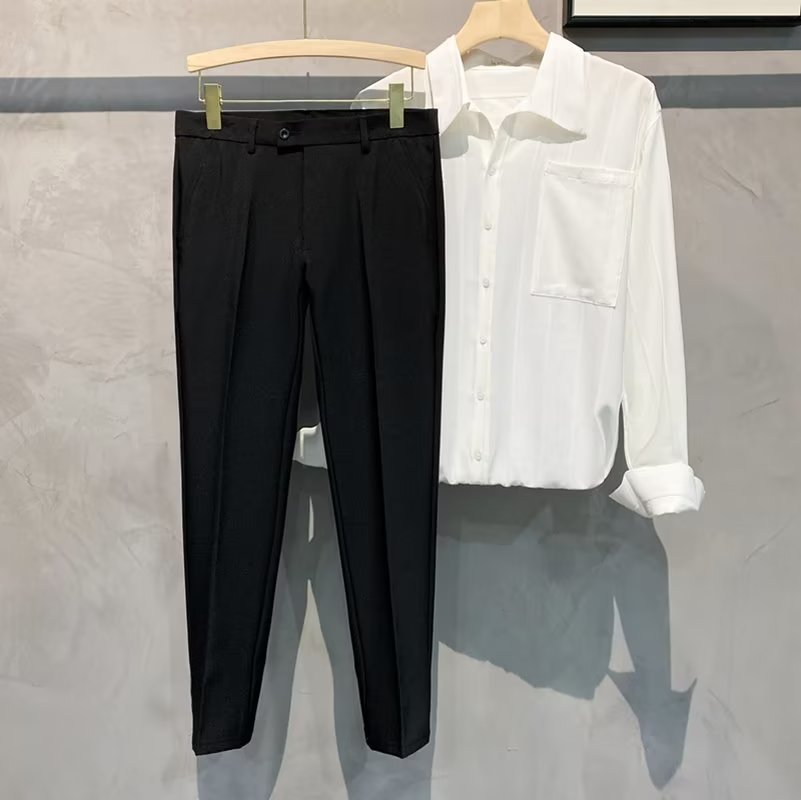 Herren Freizeithose Mit Geradem Schnitt Für Stilvolle Outfits_voghion.com