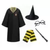 Hat, scarf, glasses, magic wand