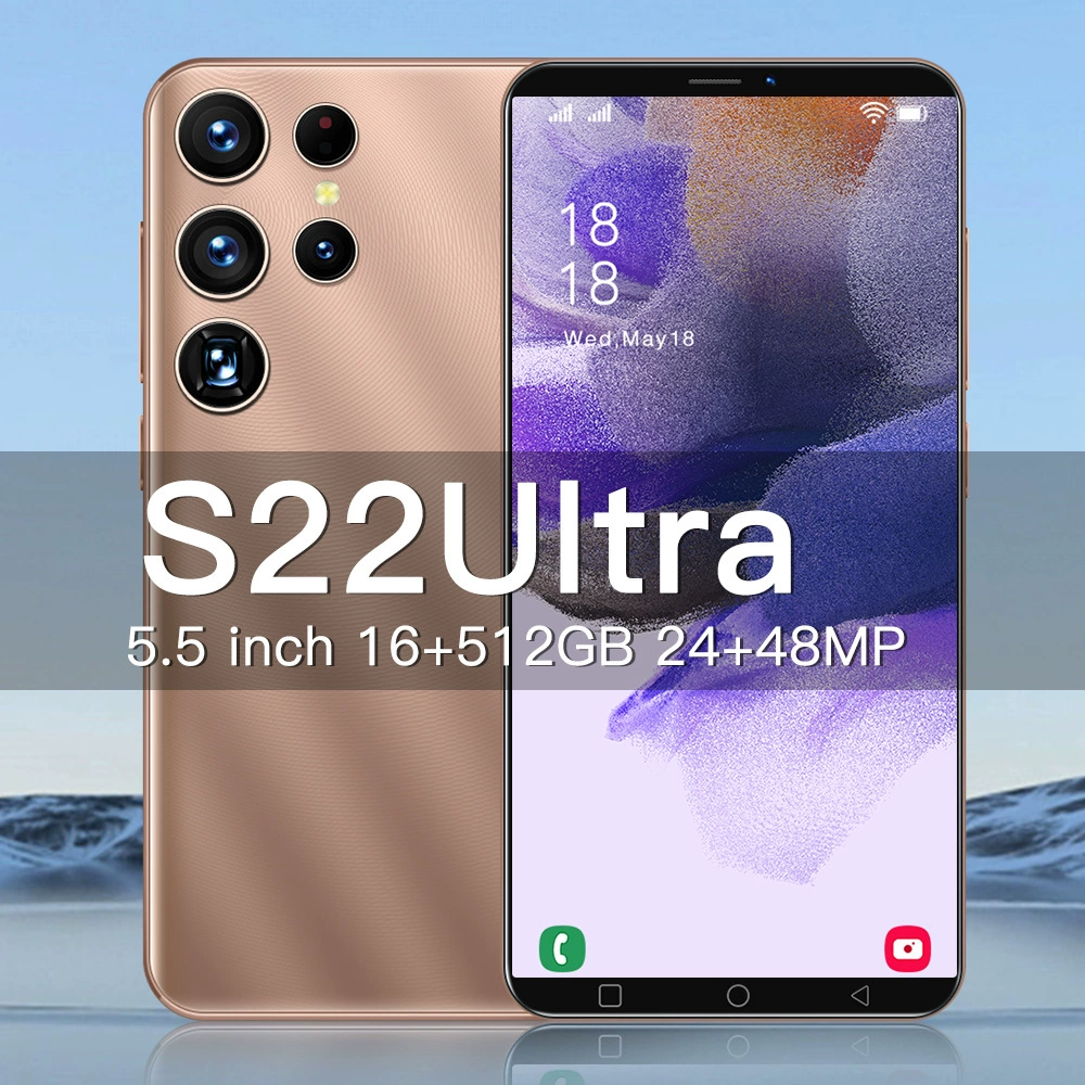 (Кросс-граничная торговля), умный мобильный телефон, S22, 5.5 дюйма, S22 Ultra, Android, (Физические)