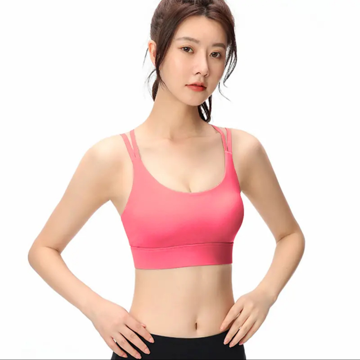 Pantalones de yoga de otoño secos rápidamente, cintura alta y cintura alta sin vergüenza pantalones de yoga de base pantalones ajustados entrenamiento deportivo pantalones de nueve puntos