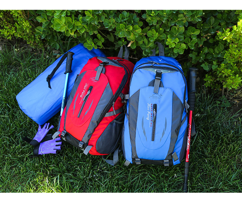 Tragbarer Outdoor-Wanderrucksack 40L großes Fassungsvermögen Farbblockierungs-Reiserucksack leichter Kurzstrecken-Reiserucksack Sport-Wanderrucksack