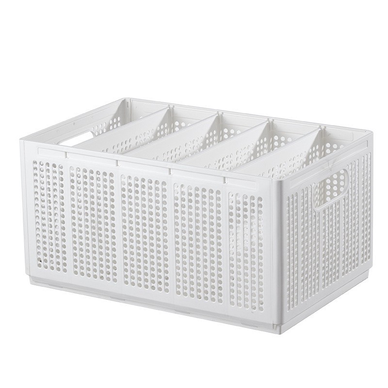 Caja de almacenamiento de jeans plegable caja de almacenamiento multi-rejilla calcetines suéter caja de almacenamiento separada dormitorio armario esencial