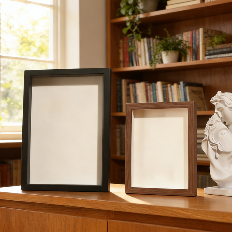 Cross-Border Three-Dimensional Hollow Photo Frame Display DIY Dried Flower Butterfly Specimen Frame Empty Frame Detachable Inner Frame Shadow Box