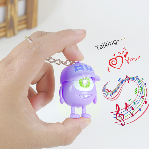 Big-eyed Keychain Pendant, One-eyed Girl Sound Monster Cute Cartoon Funny Valentine's Day Declaration Doll Gift