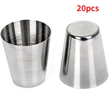 20pcs 30 ml stainless steel wine glasses Outdoor camping跨境