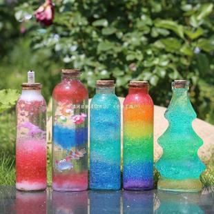 Glass Bottle Wishing DIY Set Rainbow Bottle Ocean Handmade Material Drift Bottle Starry Sky Bottle Bubble Beads
