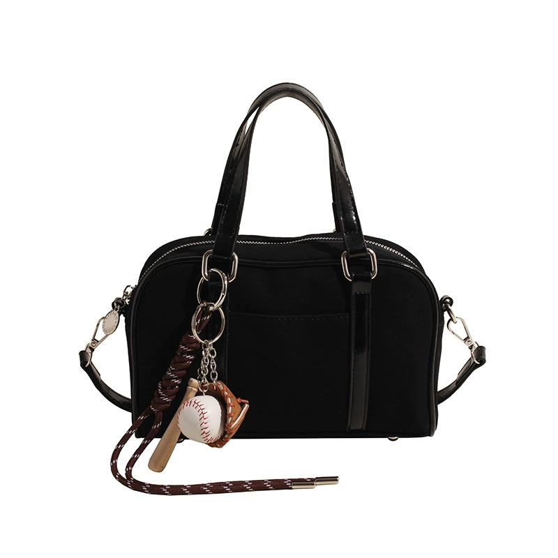Capacious retro one-shoulder bag for leisure