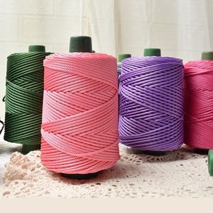Light body ice silk thread ice hemp summer sun hat hand-woven diy hook bag cushion blanket hollow bright silk 250g barrel thread