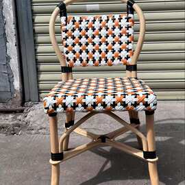 ins北欧丹麦咖啡厅餐厅天然藤椅设计师民宿藤编休闲椅