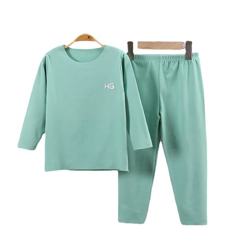 Children's thermal underwear set, German velvet, big children's autumn clothes, teenagers' thickened boys' and girls' home clothes and children's clothing