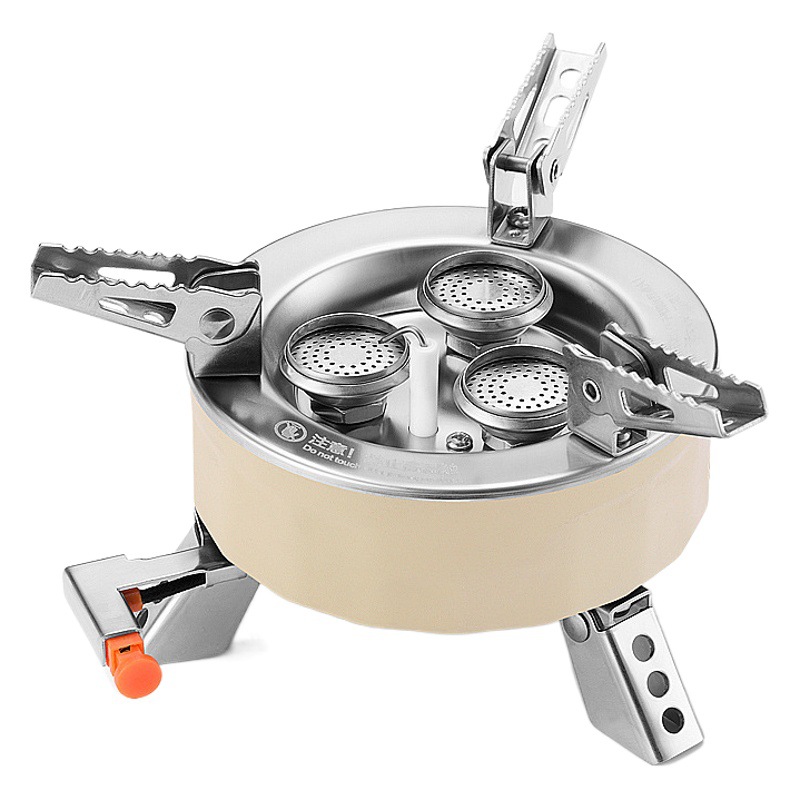 Outdoor five-star stove seven-star stove three-head stove camping portable stove gas Alpine liquefied gas gas stove