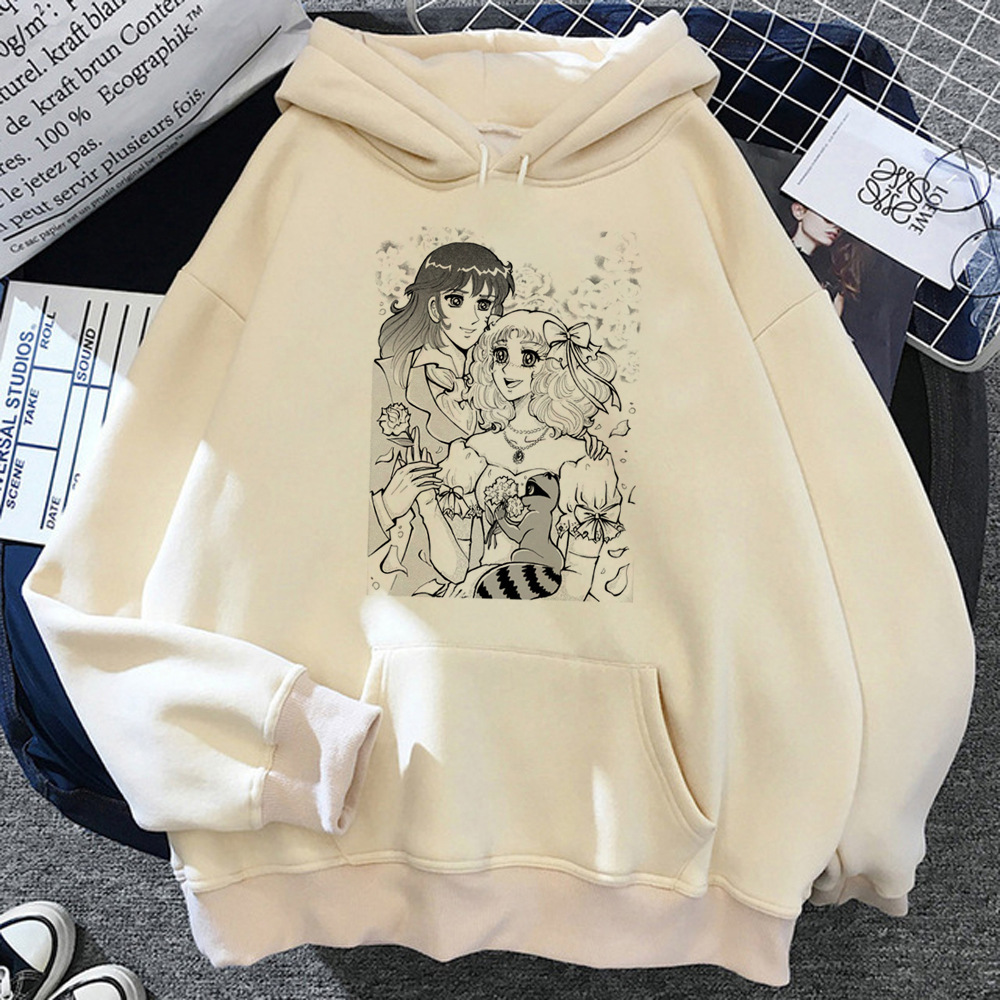 Candy Candy Anime hoodies women aesthetic setwear Hooded Shi