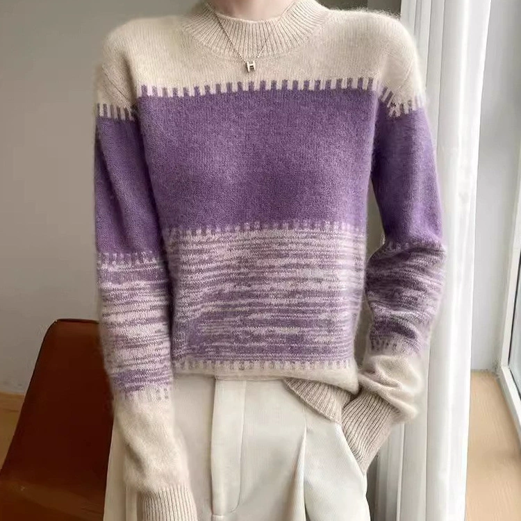 Демисезонный свитер с длинным рукавом, для отдыха, oversize