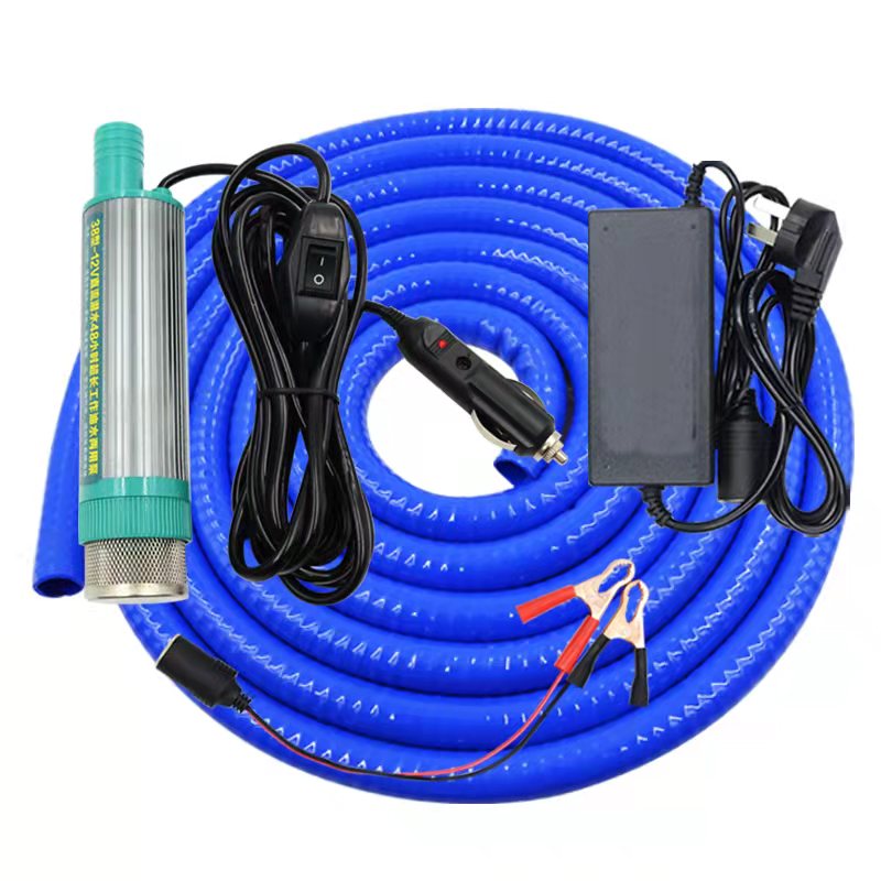 Bomba de bombeo eléctrica Bomba diesel de 12V 24V220v Bomba de bombeo 3.9cm Bomba de aceite autocebante de doble propósito sumergible ultrafino