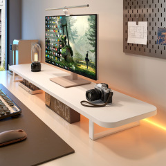 電気競争の部屋のデスクトップのコンピュータは高くなって棚のディスプレイの台の事務室のデスクトップの物置の棚の収納のノートの支えを置きます。