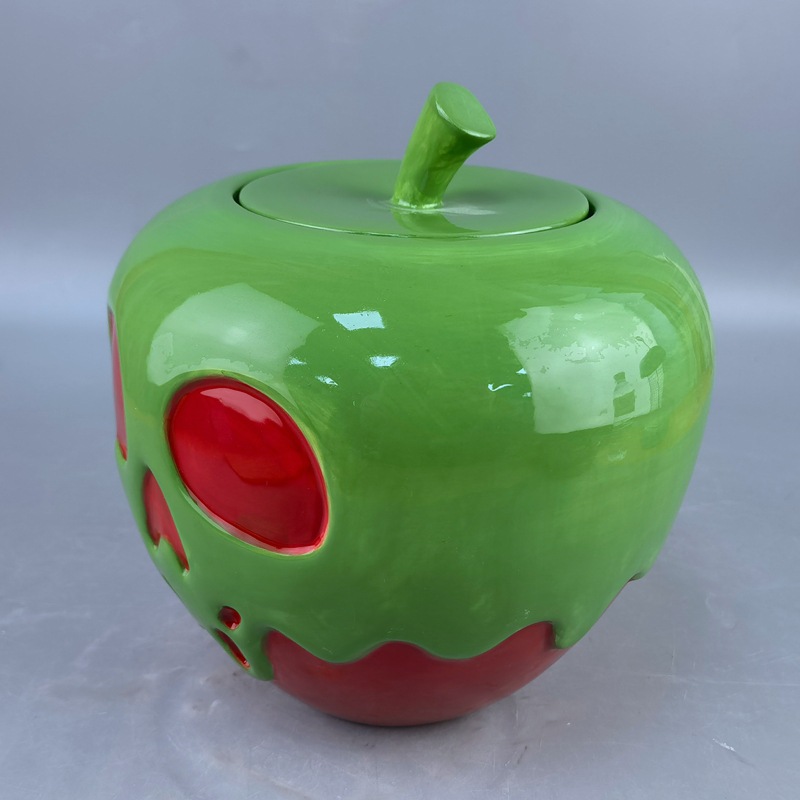 Poison Queen Ceramics Halloween Ghost Festival Tarro de dulces Adornos Taza de madrastra Usura Fun Cartoon Creativo Tarro de galletas